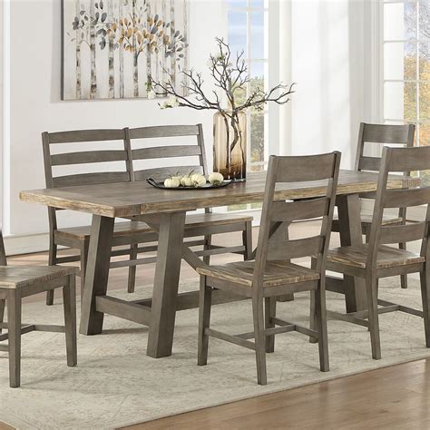 Pine Crest Rectangular Trestle Dining Table By Eci Furniture