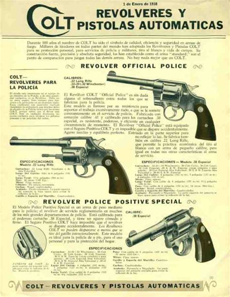 Colt 1938 RevÃ³lveres Y Pistolas Automaticas Cornell Publications