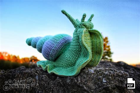 Giant Snail Amigurumi Crochet Pattern by Crafty Intentions Etsy México