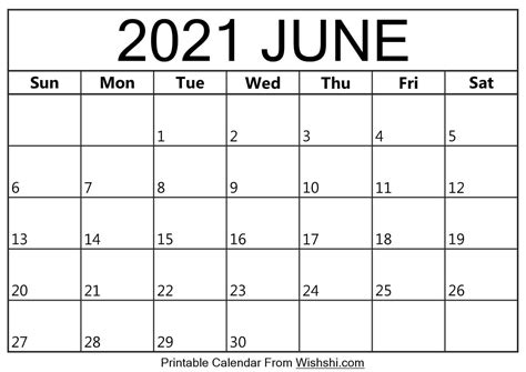 United states edition with federal holidays. June 2021 Calendar Printable - Free Printable Calendars ...