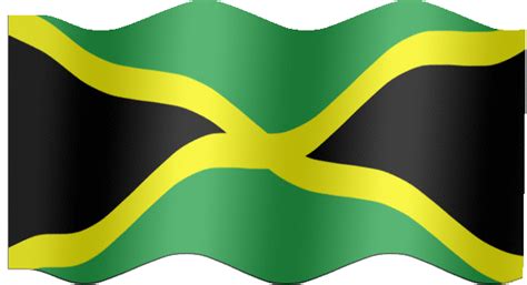 Jamaican Flag Waving Gif