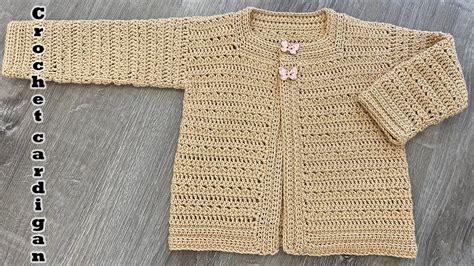 Crochet Cardigan For Girl Childs Jacket Crochet Pattern Youtube