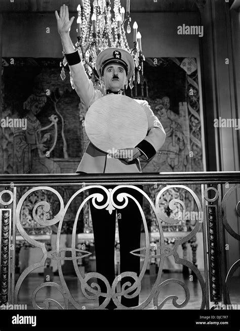 Charlie Chaplin Am Set Des Films Der Große Diktator 1940