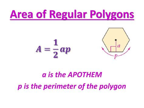 Ppt Section 7 5 Areas Of Regular Polygons Powerpoint Presentation