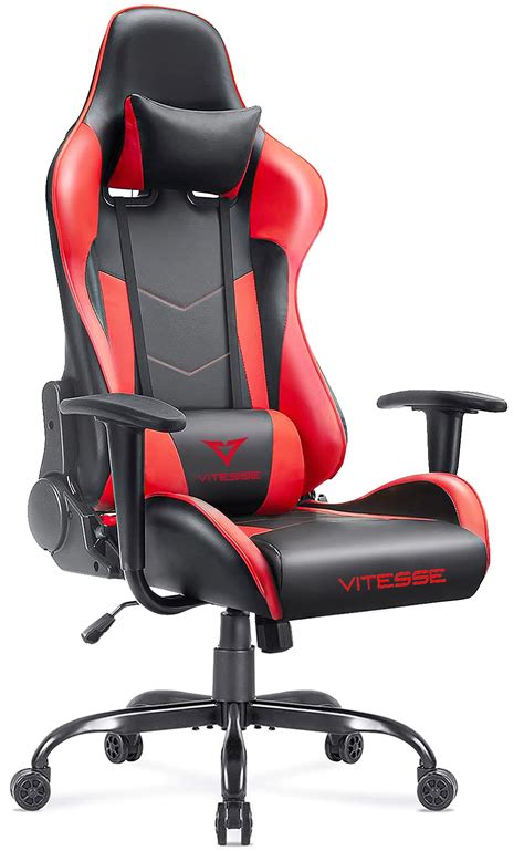 Buy Vitesse Ergonomic Red Gaming Gamer Chair For Adults 400 Lbs Pc