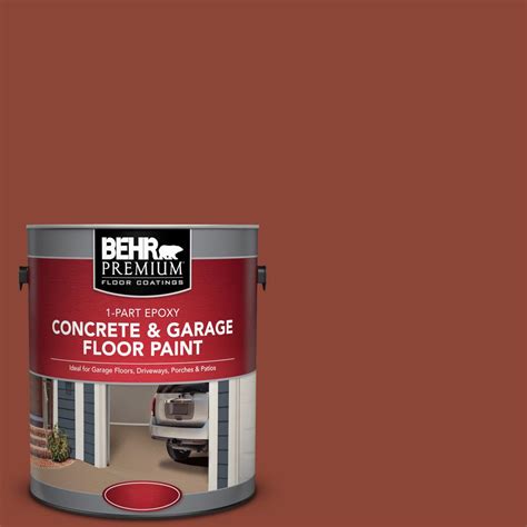Behr Premium 1 Gal Sc 330 Redwood 1 Part Epoxy Concrete And Garage
