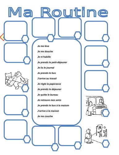 Early Years French Resources Daily Routine