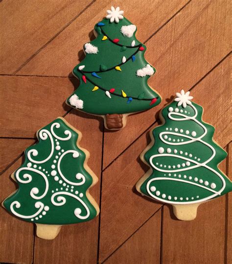 Simple Christmas Tree Cookies Sugar Cookies Christmas Cookies