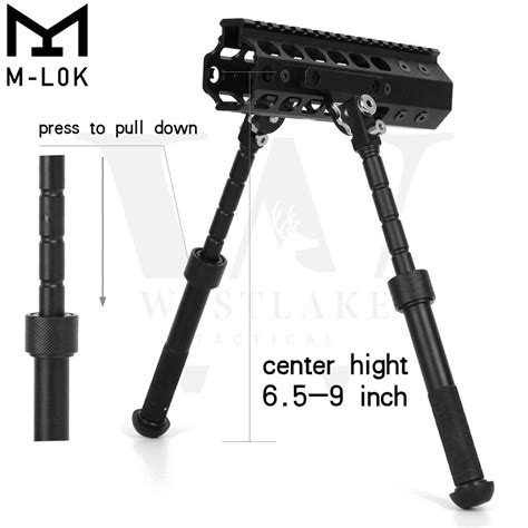 Hunting Tactical M Lok Rifle Bipod Adjustable West Lake Tactical