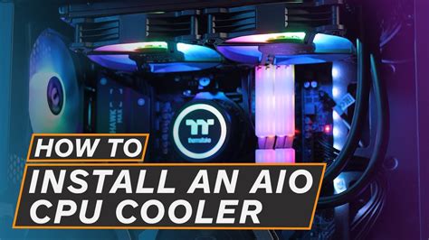 How To Install A Cpu Aio Water Cooler Thermaltake Water 30 Argb Cpu
