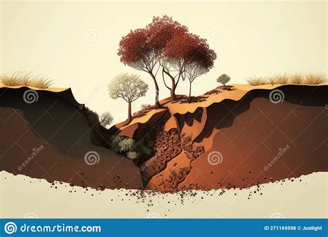 Landscape Deforestation Concept Banner Cartoon Style Vector