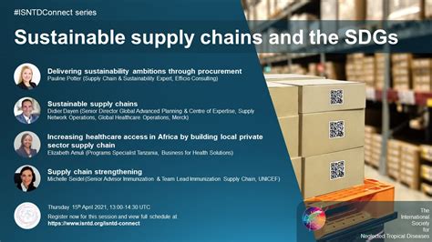 ISNTD Connect Webinar Sustainable Supply Chains And The Sustainable