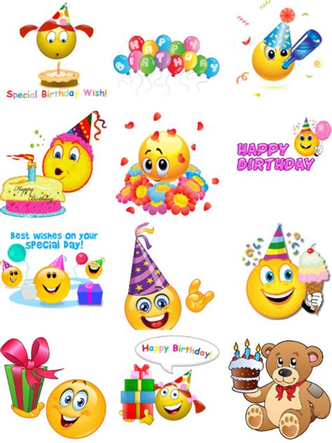 Birthday Emoticons Happy Birthday Emoji Message Funny Emoji Iphone