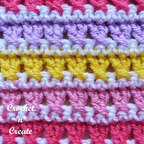 Crochet diagonal raised stitch has the same texture on both sides and no holes. Free Crochet Stitch Tutorial-Cross Stitch - Crochet 'n' Create