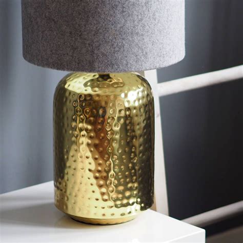 Vintage craftsman hammered look copper table lamp works 19.5 tall. Are you interested in our GOLD HAMMERED POT METALLIC TABLE ...