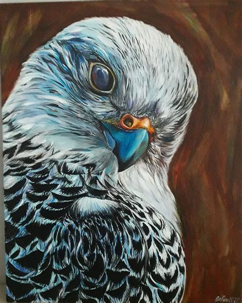 Falcon Bird Magic Acrylic Painting Original Art Acrylic Painting