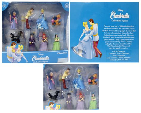 Disney Cinderella Set Of 8 Figures Featuring Princess Cinderella