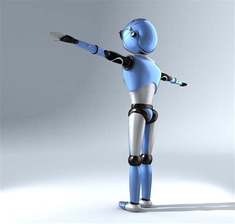 Digiman Cool Robot 3d Model Animated Rigged Max Obj 3ds Fbx Ma Mb Dwg