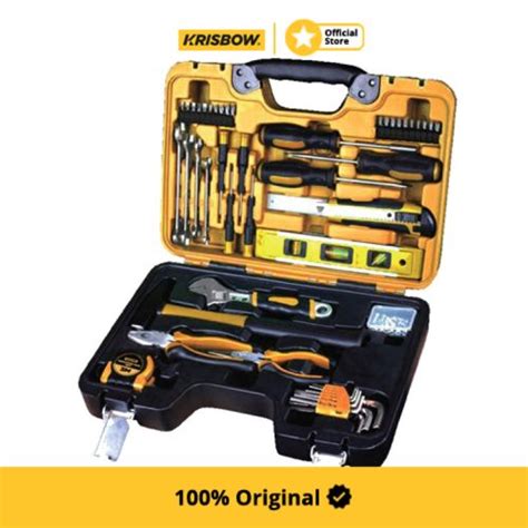 Jual Krisbow Mechanic Toolkit Perkakas Mekanik Lrtkm51 Set 51 Pcs Shopee Indonesia