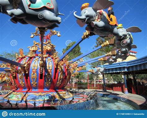 Dumbo The Flying Elephant Ride At Walt Disneyâ€ S Magic Kingdom Park