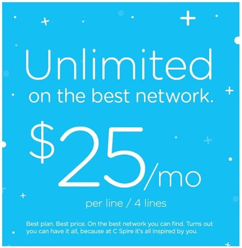 C Spire Debuts Unlimited Plan With 4 Lines For 25 Each A Month Tech