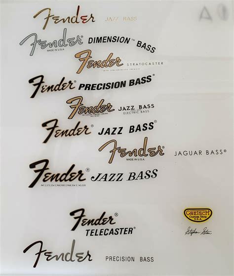 Fender Jazz Bass Logo Decal Original Fender Pn Redacted Vintage