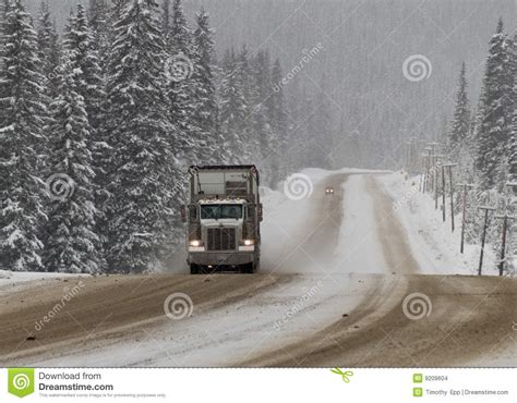 Winter Driving Conditions Stock Photo Image Of Transport 9209604