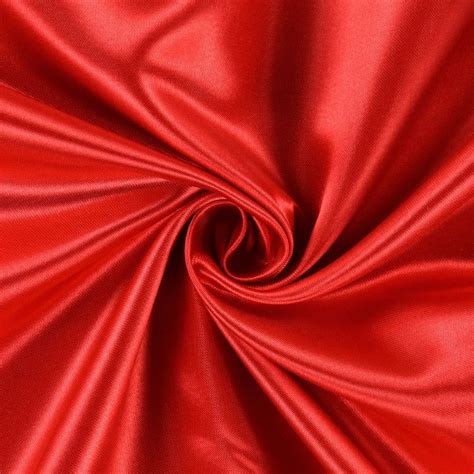Satin Red Fabrics Hemmers