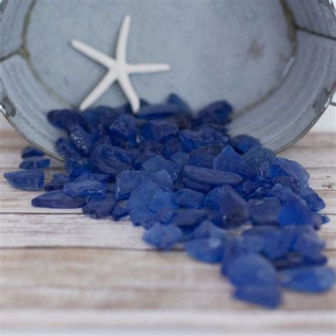Sea Glass Blue Tumbled Sea Glass 1 Lb Bulk Man Made Blue Sea Etsy Sea Glass Diy Sea Glass