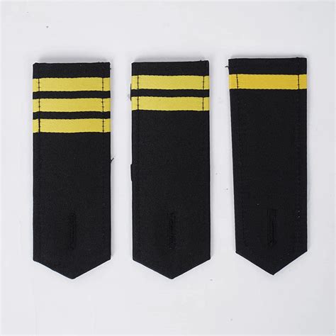 Iefiel 1 Paar Epauletten Uniform Streifen Schulterklappen Polizei Pilot