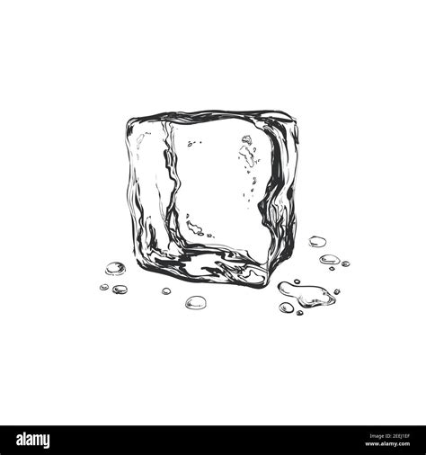 Ice Block Isolated Stock Vector Images Alamy