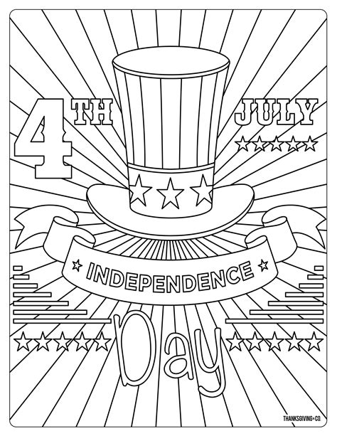 The fourth day of july is referred to as independence day. 5 free Fourth of July coloring pages