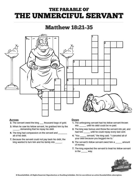 This page is about unforgiving servant clip art,contains matthew 18 the parable of the unforgiving servant kids bible story,parable of reversible grace,parable prints sharefaith: Matthew 18 The Parable of the Unforgiving Servant Sunday ...