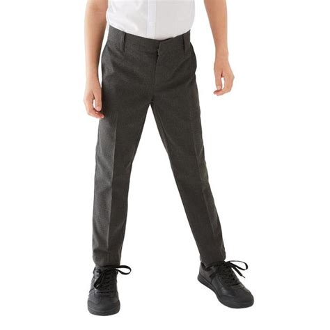 Mands Boys Skinny Leg School Trousers 12 13 Years Grey Ocado