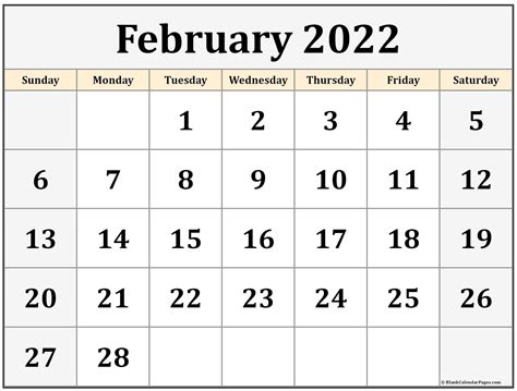 February 2022 Printable Calendar Free Printable Calendar Monthly