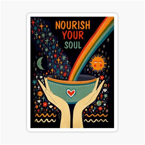 Nourish Your Soul Sticker For Sale By Sasaoprattp55 Redbubble
