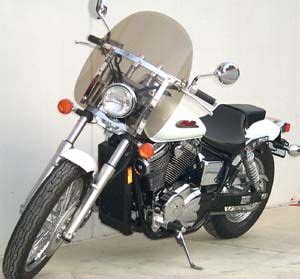 Come in and discuss any honda shadow models: Classic Windshield for Honda Shadow Spirit 750 (2001 ...