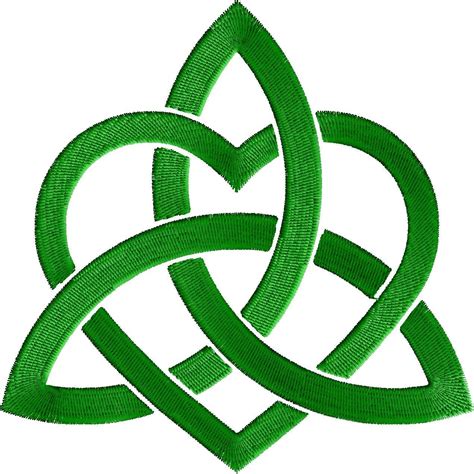 Irish Celtic Love Knot Embroidery Design File In Single Color About 2