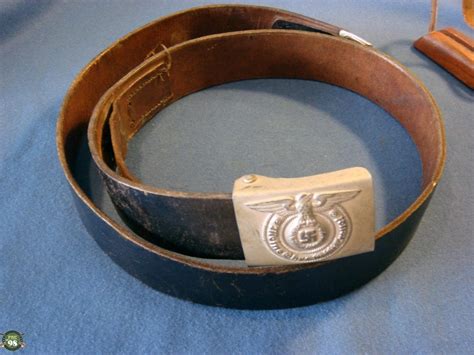 Sold Original And Genuine Ss Enlisted Belt Buckle And Belt 1943 Pre98