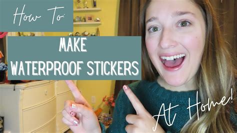 How To Make Waterproof Stickers With A Cricut 2021 Diy Waterproof