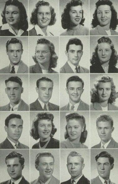 1944 High School Hairdstyles In The Tabula Yearbook At Oak Park River
