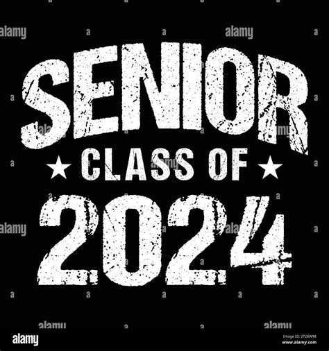 Seniors Class Of 2024 Vector Tshirt Design Stock Vector Image And Art