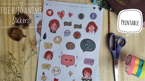 Free Printable Anime Stickers By Bypri On Deviantart