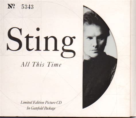 Sting All This Time 1991 Cd Discogs