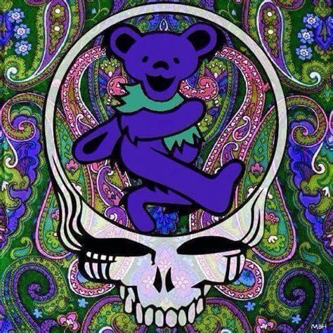 Purple Paisley Dancing Bear Stealie Grateful Dead Image Grateful Dead