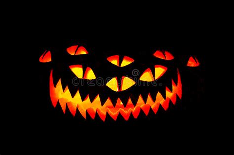 Halloween Pumpkin Face Stock Image Image Of Mouth Night 61559887