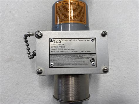Custom Control Sensors Ccs 20 150 Psig Pressure Switch 646gze11