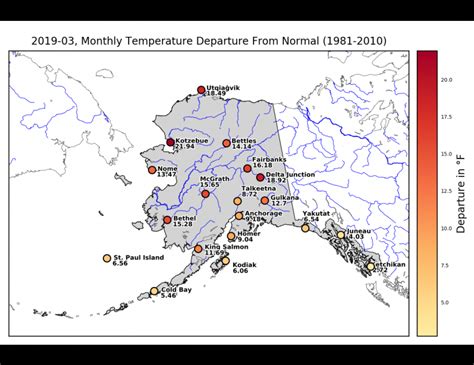 Alaska Had April Weather In March Geophysical Institute