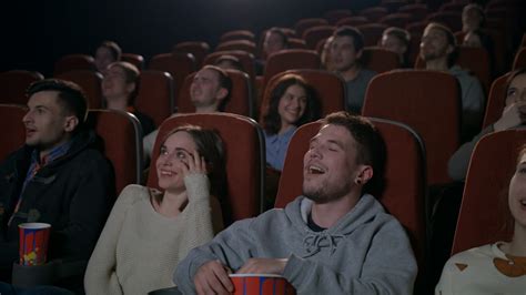 Audience Enjoys Comedy Movie In Cinema Stock Footage Sbv 325928198