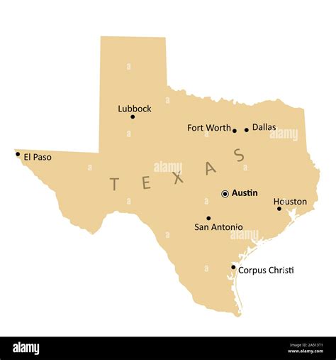 Map Of Texas Houston Hi Res Stock Photography And Images Alamy
